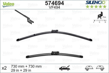 Ford Focus Front Wiper Blade Set, Valeo OEM, OEM 1731693 - View 5