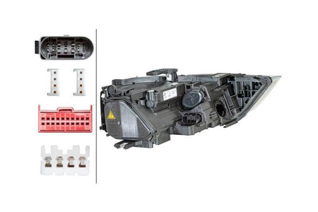Audi Q3 Left Headlight, Hella OEM, OEM 8U0941043A - View 2