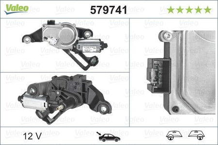 BMW 1 Series Rear Wiper Motor, Valeo OEM, OEM 67636921959, MPN 579741