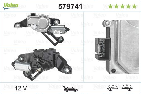 BMW 1 Series Rear Wiper Motor, Valeo OEM, OEM 67636921959, MPN 579741