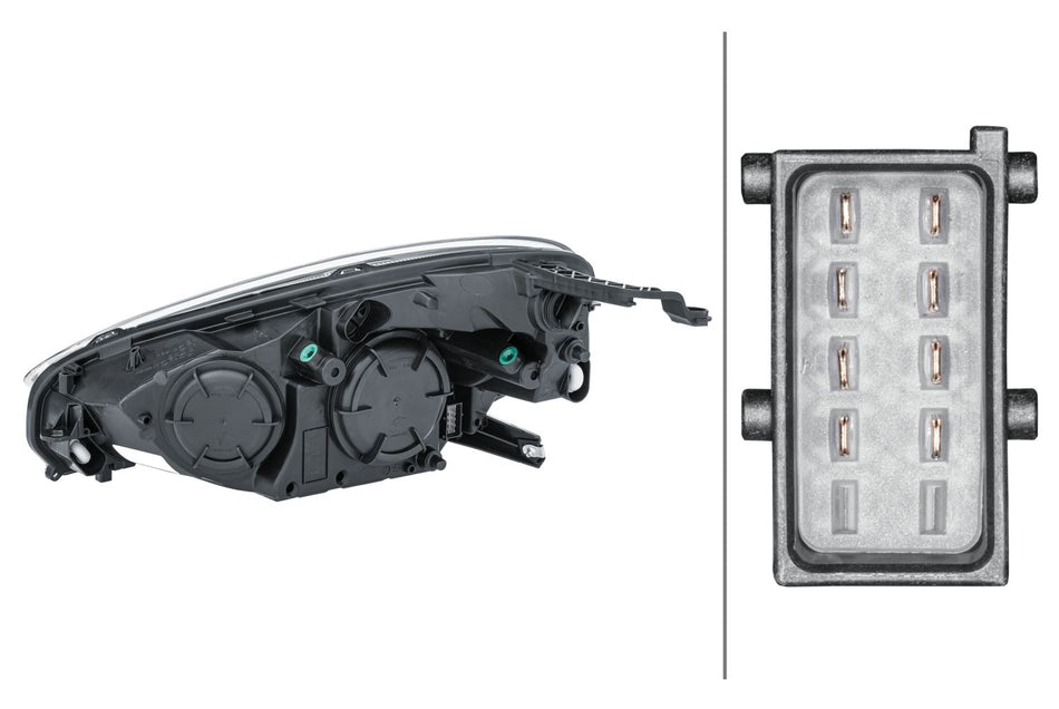 Vauxhall Adam Right Headlight | Hella OEM 1216777, MPN 1EH 354 811-021