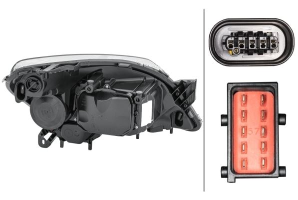 Hella Bi-Xenon Left Headlight – Vauxhall | OEM 01 216 663 - View 2