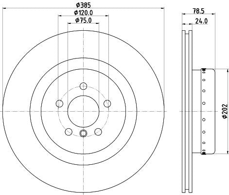 Hella Brake Disc for BMW, OEM quality, OEM 34216779535 - View 2