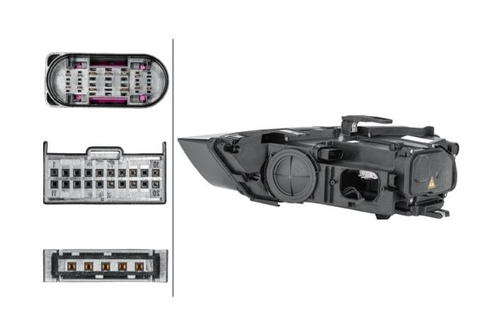 Audi Q3 Right Headlight, Hella OEM, OEM 8U0941044D - View 3