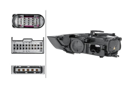 Audi Q3 Right Headlight, Hella OEM, OEM 8U0941044D - View 3