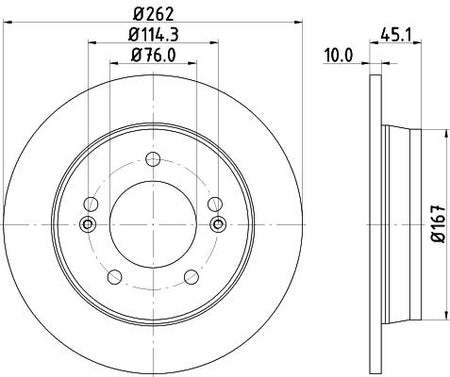 Hella Brake Disc for Hyundai & KIA, OEM quality, OEM 584113X300 - View 4