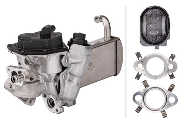 Volkswagen Amarok EGR Valve, Hella OEM, OEM 03L 131 512 AR, MPN 6NU 358 167-051