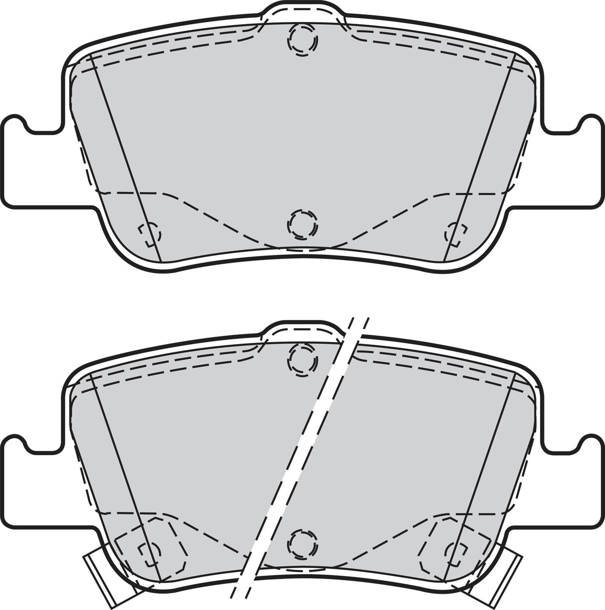 Valeo Rear Brake Pad Set for Toyota, OEM quality, OEM 04466-02170, MPN 302156