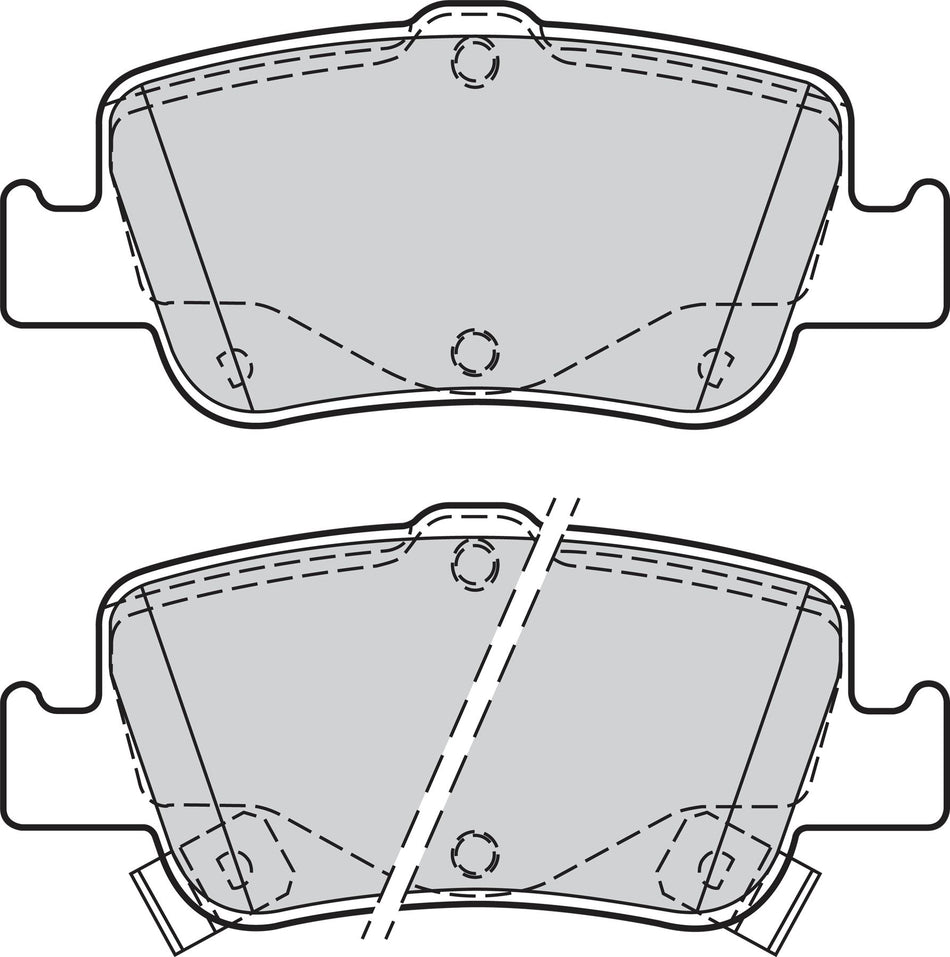 Valeo Rear Brake Pad Set for Toyota, OEM quality, OEM 04466-02170, MPN 302156