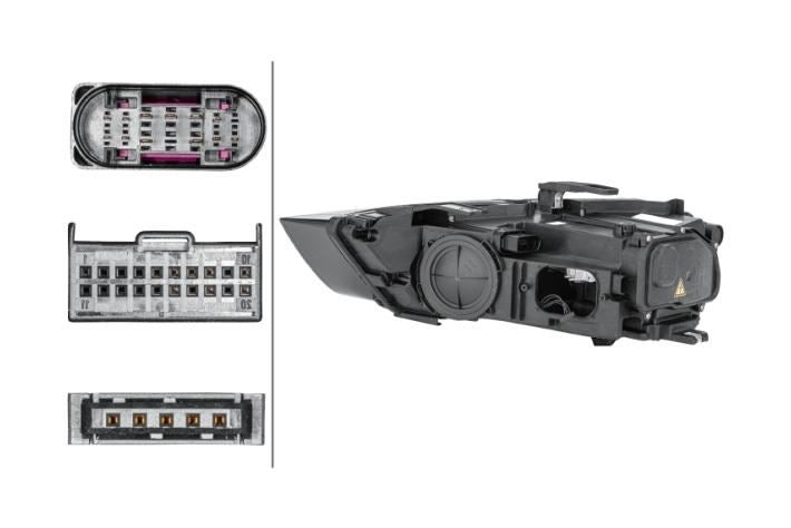 Audi Q3 Right Headlight, Hella OEM, OEM 8U0941044D - View 4