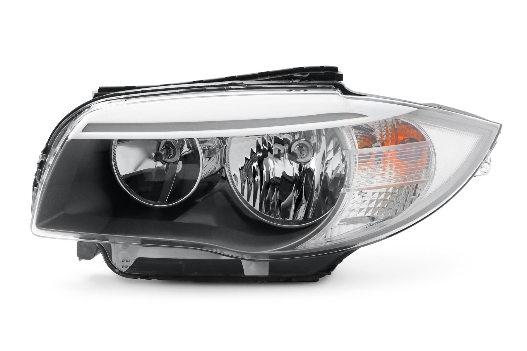 BMW 1 Series Left Headlight, Valeo OEM, OEM 63117263641, MPN 44612