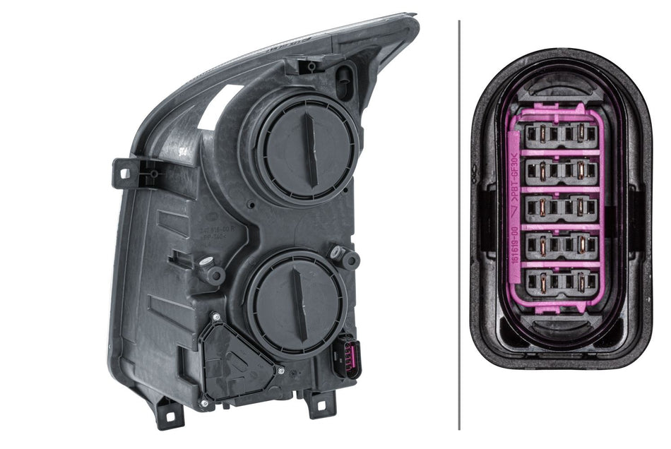 Hella Right Headlight – Volkswagen | OEM 2E1 941 006 - View 2