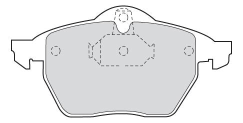 Valeo Front Brake Pad Set for Holden, Vauxhall & more, OEM quality, OEM 1605009, MPN 301454