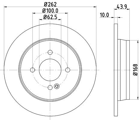 KIA Rio IV Brake Disc, Hella OEM, OEM 584110U300 - View 2