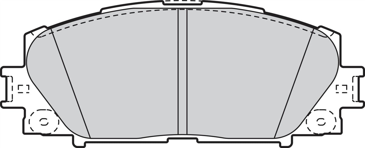 Valeo Front Brake Pad Set for Toyota & Lexus, OEM quality, OEM 04465-47060, MPN 302076