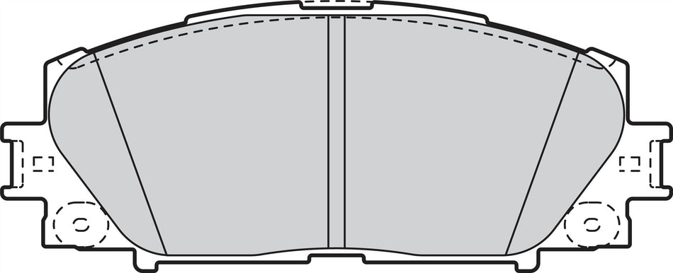 Valeo Front Brake Pad Set for Toyota & Lexus, OEM quality, OEM 04465-47060, MPN 302076
