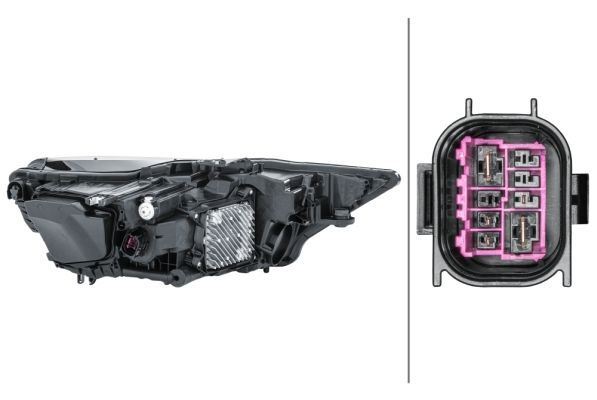 Audi A6 Left Headlight, Hella OEM, OEM 4K0941039A - View 3