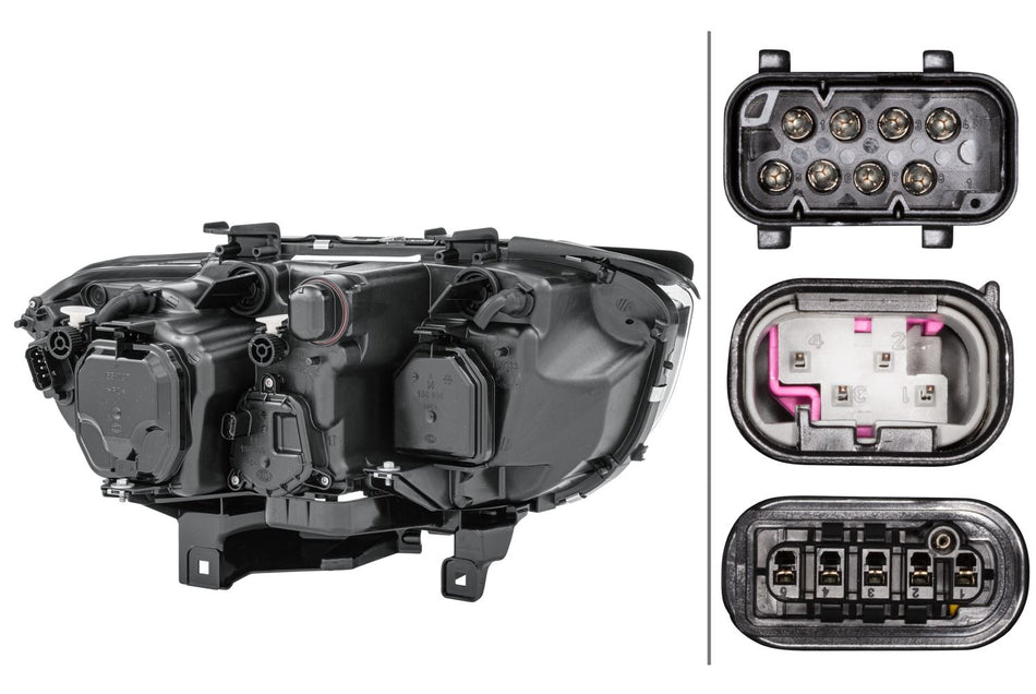 BMW 7 Series Left Headlight | Hella OEM 6 917 123, MPN 1EL 158 083-011