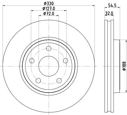 Hella Brake Disc for JEEP & Dodge, OEM quality, OEM 052124762AC - View 2