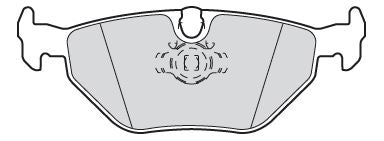 Valeo Rear Brake Pad Set for Alpina Bmw & BMW, OEM quality, OEM 34 21 1 163 395, MPN 301311