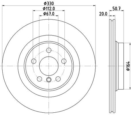 Hella Brake Disc for BMW & MINI, OEM quality, OEM 34216799371 - View 3