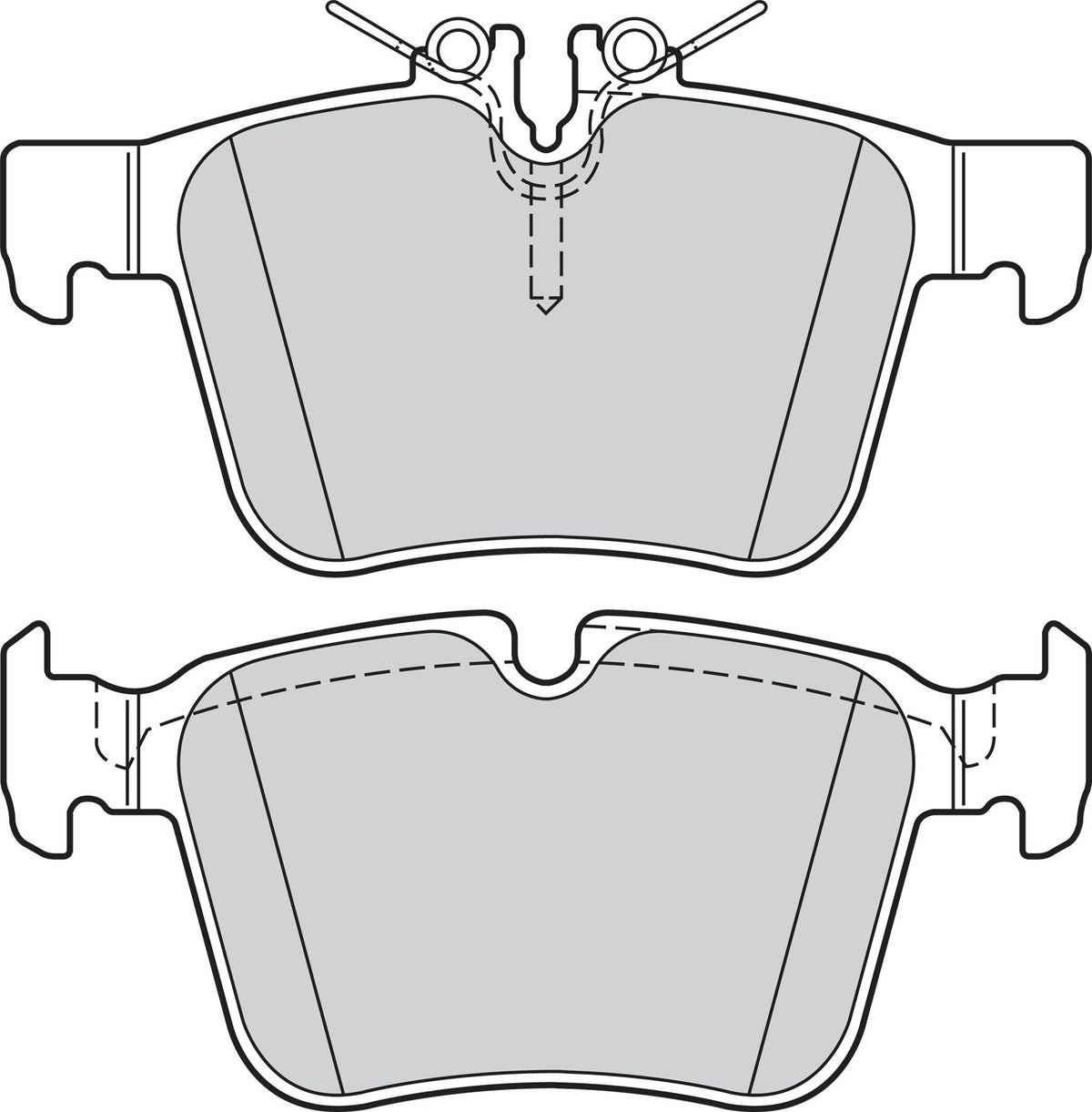 Valeo Rear Brake Pad Set for Mercedes-Benz, OEM quality, OEM 0004203602, MPN 302209