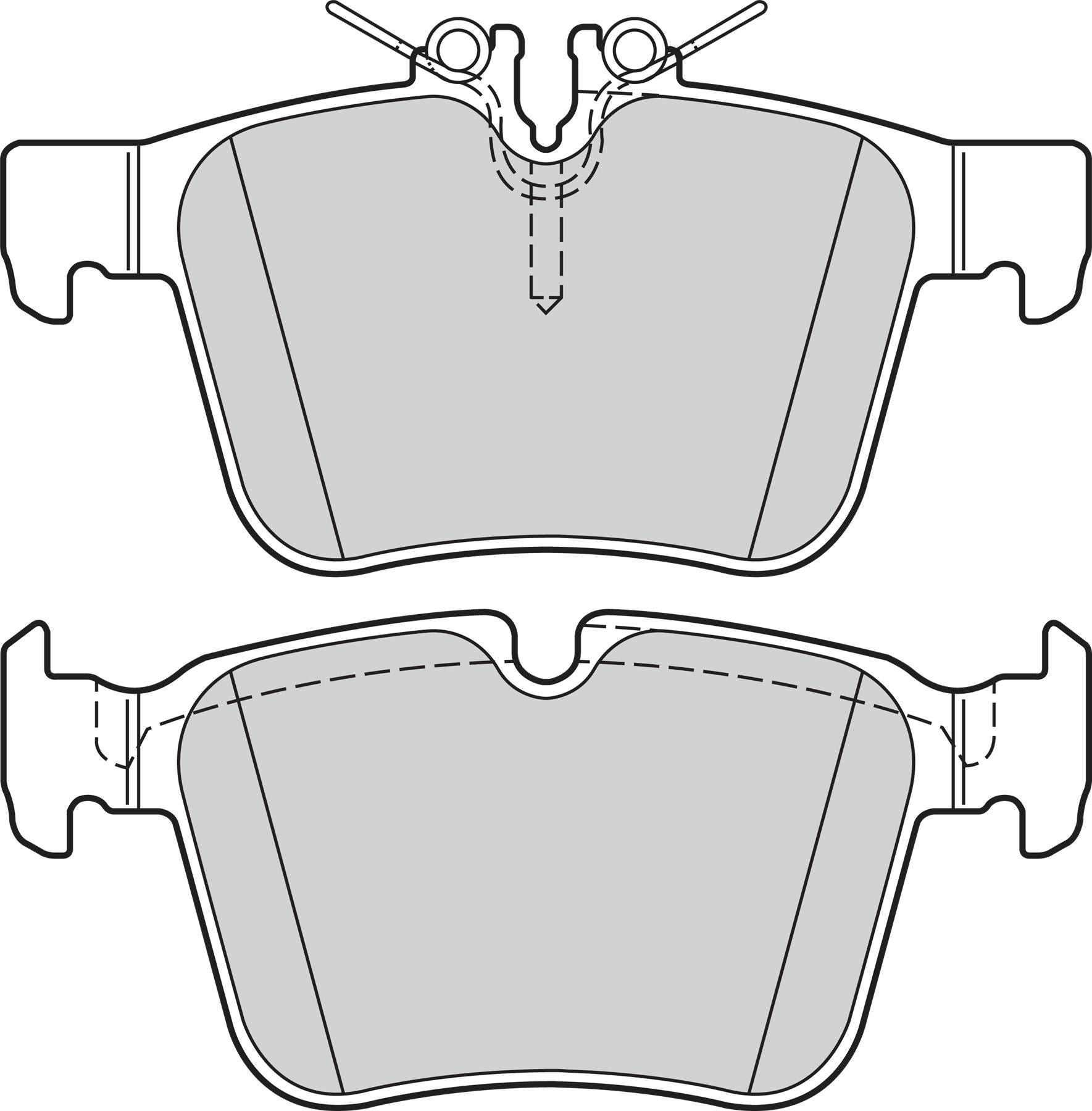 Valeo Rear Brake Pad Set for Mercedes-Benz, OEM quality, OEM 0004203602, MPN 302209