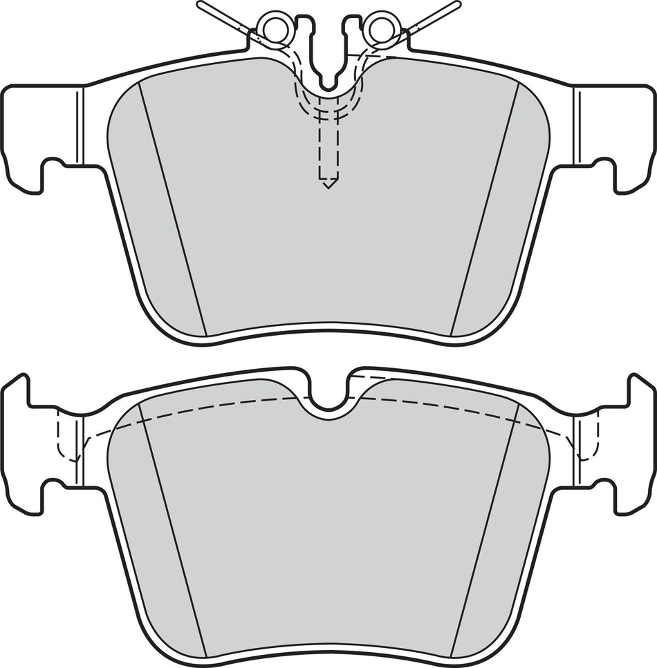Valeo Rear Brake Pad Set for Mercedes-Benz, OEM quality, OEM 0004203602, MPN 302209