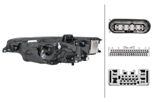 Hella LED Right Headlight for Volvo, OEM quality, OEM 3146822-2 - View 4