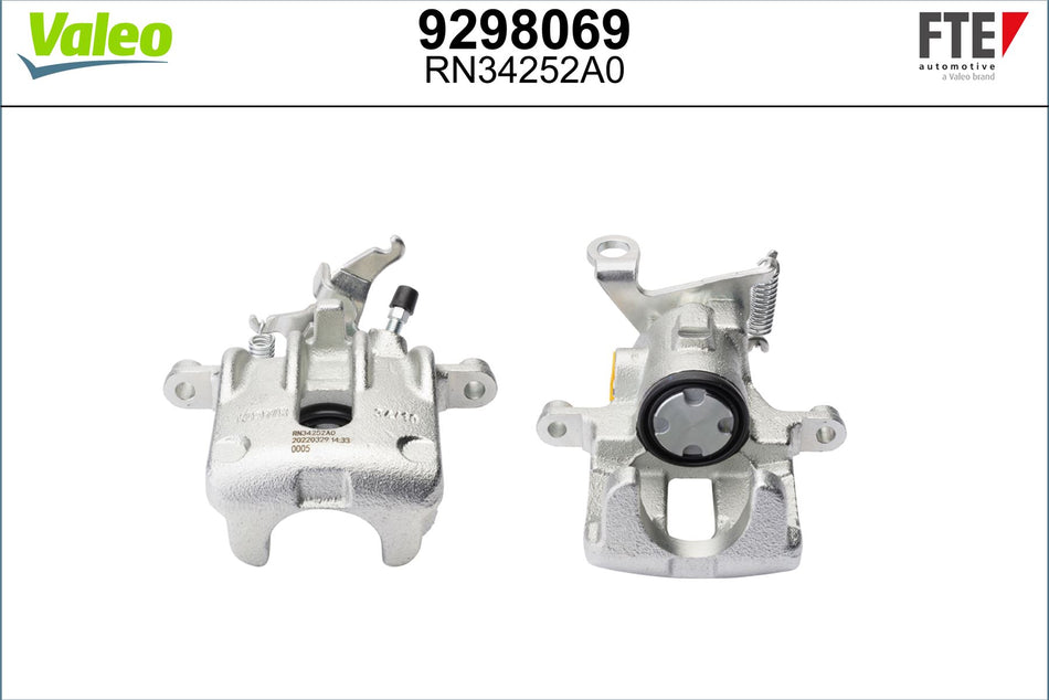 Valeo Right Brake Caliper Right for Ford, OEM quality, OEM 98AB2552AA, MPN 9298069