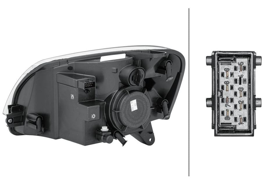 Hella Right Headlight – Peugeot & Citroen | OEM 6205.AW - View 2