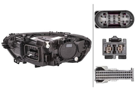Mercedes-Benz CLA Right Headlight, Hella OEM, OEM 1189062800 - View 2