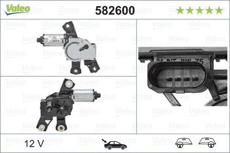 Valeo Rear Wiper Motor for Volkswagen, OEM quality, OEM 3C9955711A - View 5