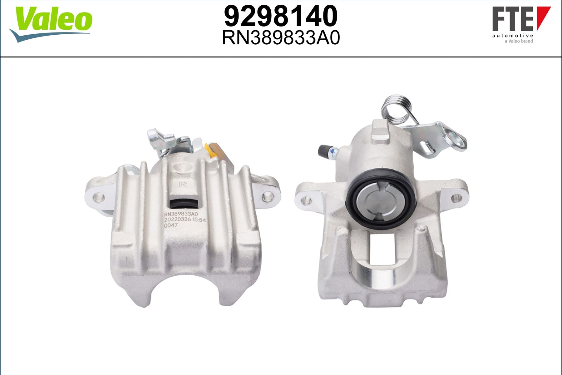 Valeo Right Brake Caliper Right for Seat & Volkswagen, OEM quality, OEM 1J0615424, MPN 9298140