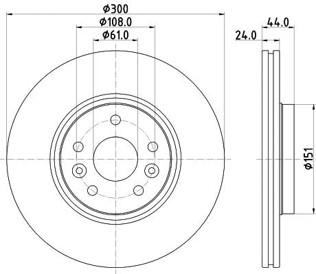 Hella Brake Disc for Renault, OEM quality, OEM 7701208849 - View 4