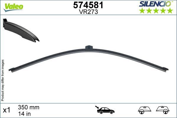 Valeo Rear Wiper Blade for Porsche, Seat & more, OEM quality, OEM 83A955425 - View 2
