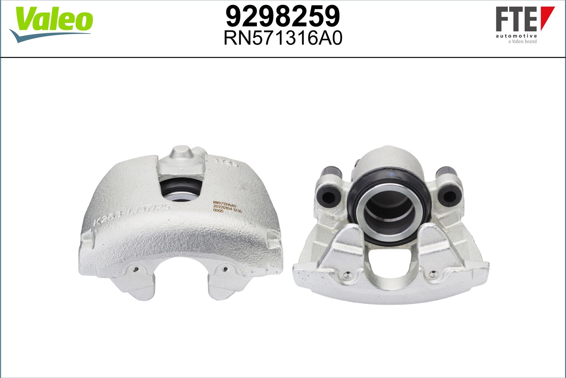 Valeo Left Brake Caliper Left for Ford, Volvo & more, OEM quality, OEM 3M512B302AA, MPN 9298259