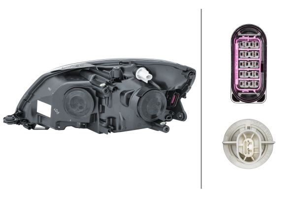 Hella Right Headlight – Skoda | OEM 5J1 941 018 E, MPN 1ZL 010 417-421