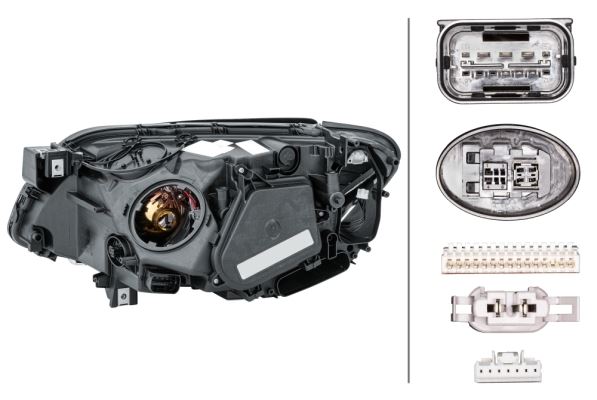 BMW 7 Series Right Headlight | Hella OEM 63 11 7 182 138