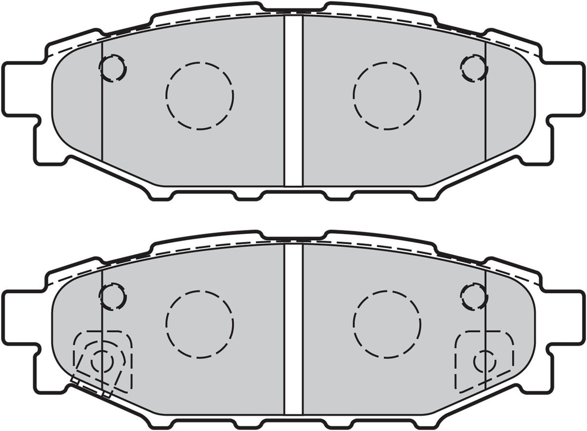 Valeo Rear Brake Pad Set for Subaru & Toyota, OEM quality, OEM 26696-AG010, MPN 301929