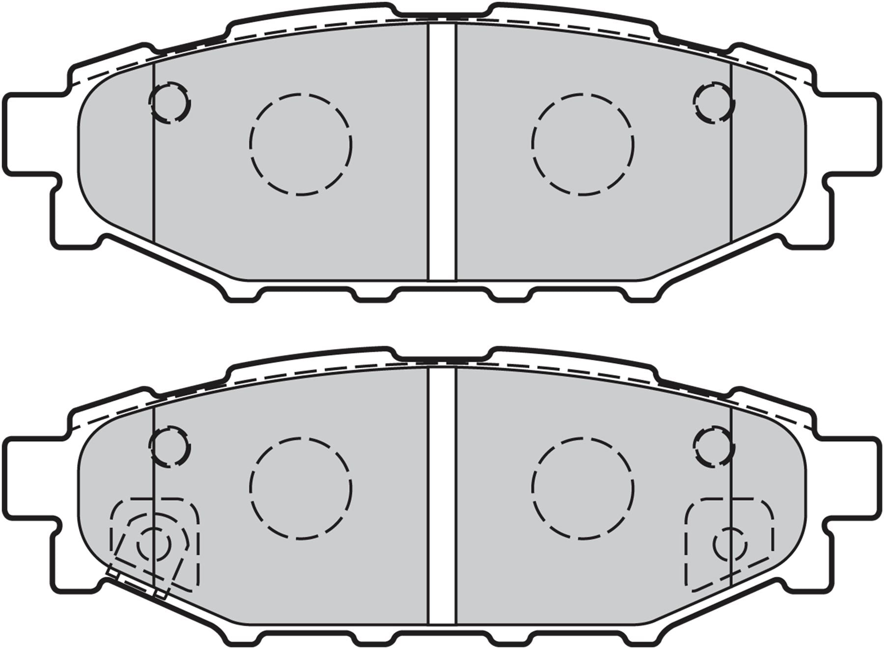 Valeo Rear Brake Pad Set for Subaru & Toyota, OEM quality, OEM 26696-AG010, MPN 301929
