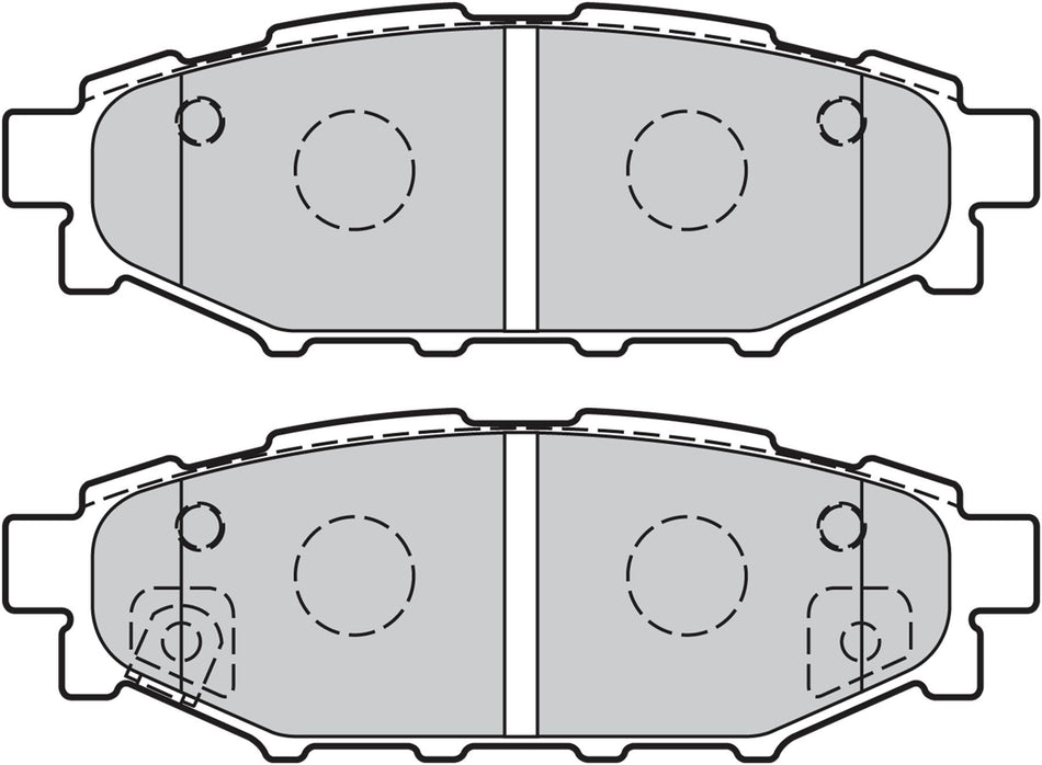 Valeo Rear Brake Pad Set for Subaru & Toyota, OEM quality, OEM 26696-AG010, MPN 301929