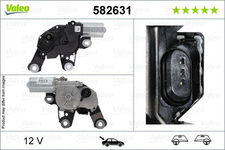 Valeo Rear Wiper Motor for Audi, OEM quality, OEM 4K9955711, MPN 582631