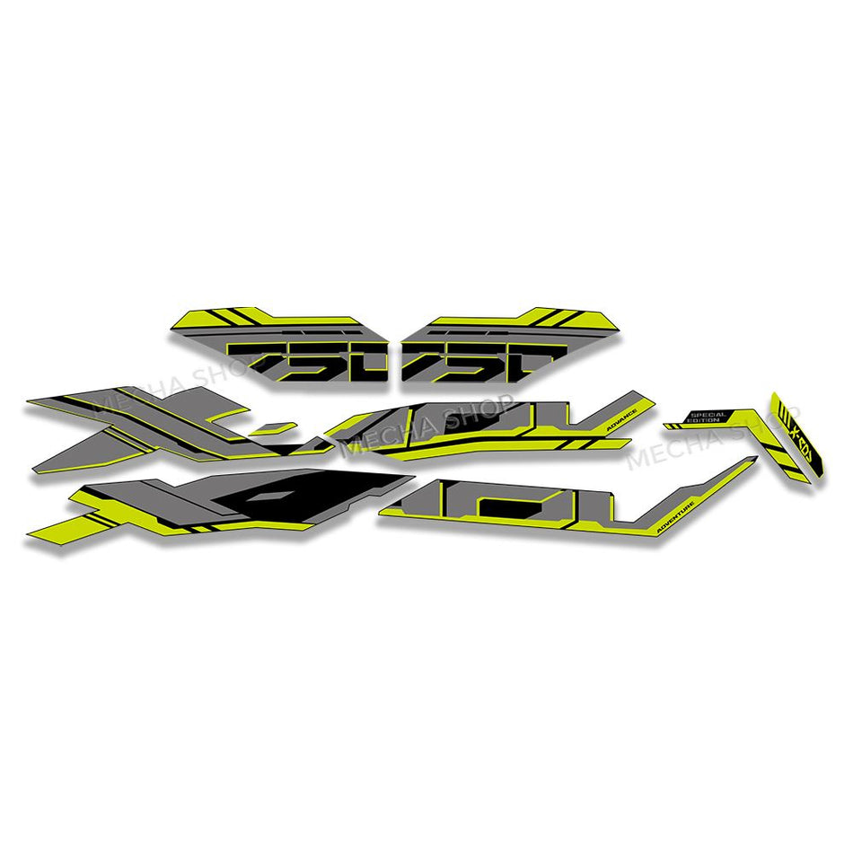 Fairing Sticker Decal Kit Fluorescent Silver - for Honda | Eurowagens