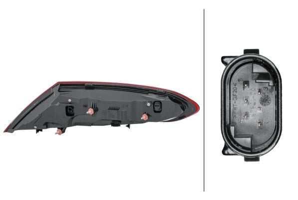 Mercedes-Benz C-Class Coupe Convertible 205 Left Rear Light, Hella OEM, OEM 2059063105 - View 3