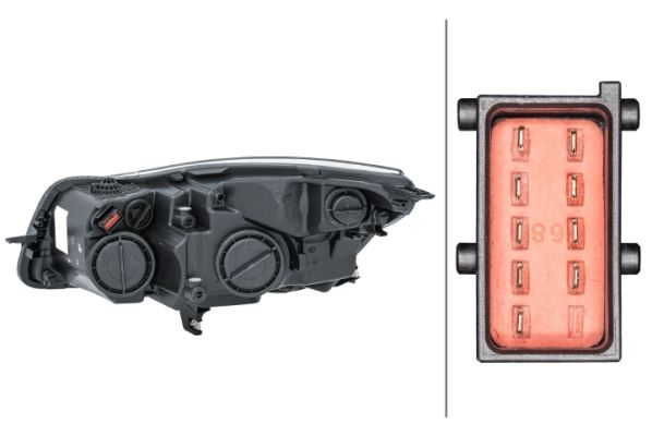 Hella Right Headlight – Vauxhall | OEM 12 16 688, MPN 1EJ 009 630-321