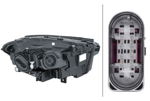Mercedes-Benz GLA Left Headlight, Hella OEM, OEM A2479065901 - View 2