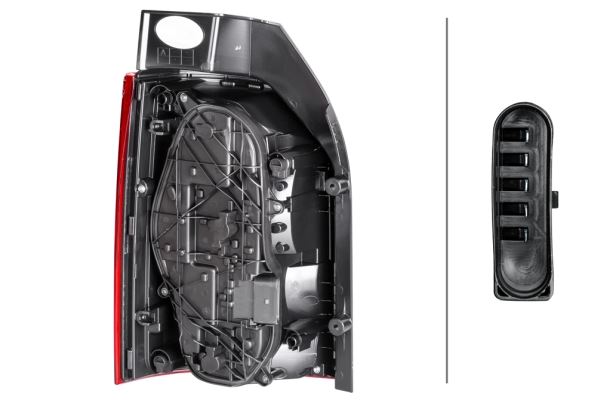 Hella Right Rear Light for Volkswagen, OEM quality, OEM 7E0 945 096 AD - View 4