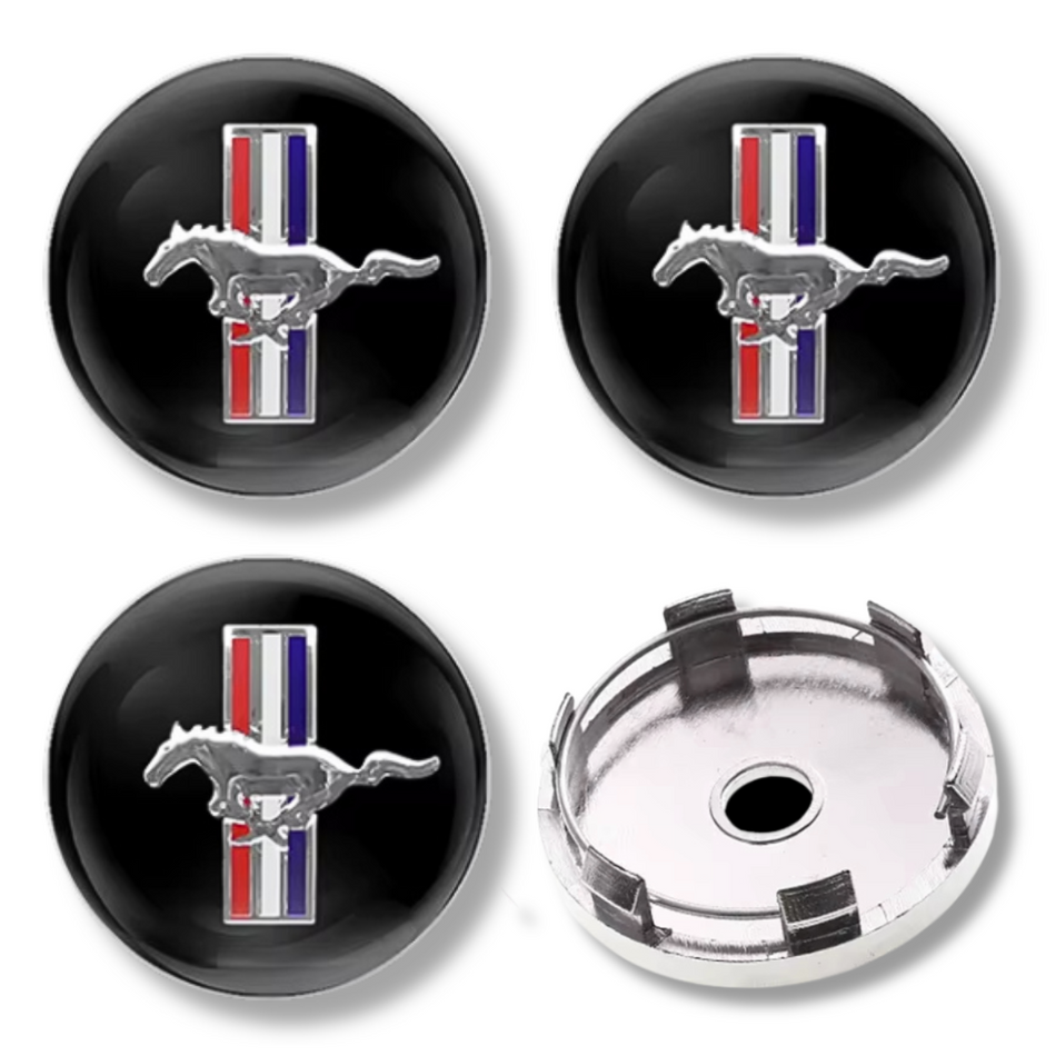 Ford 60mm plastic Centre Caps Set, set of 4, OEM 1368744