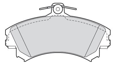 Valeo Front Brake Pad Set for Volvo, Mitsubishi & more, OEM quality, OEM 4605A734, MPN 301318